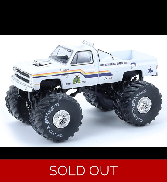 Greenlight K.O.C. Royal Canadian Mounted Police 1986 Chevy Silverado 1/64 Diecast